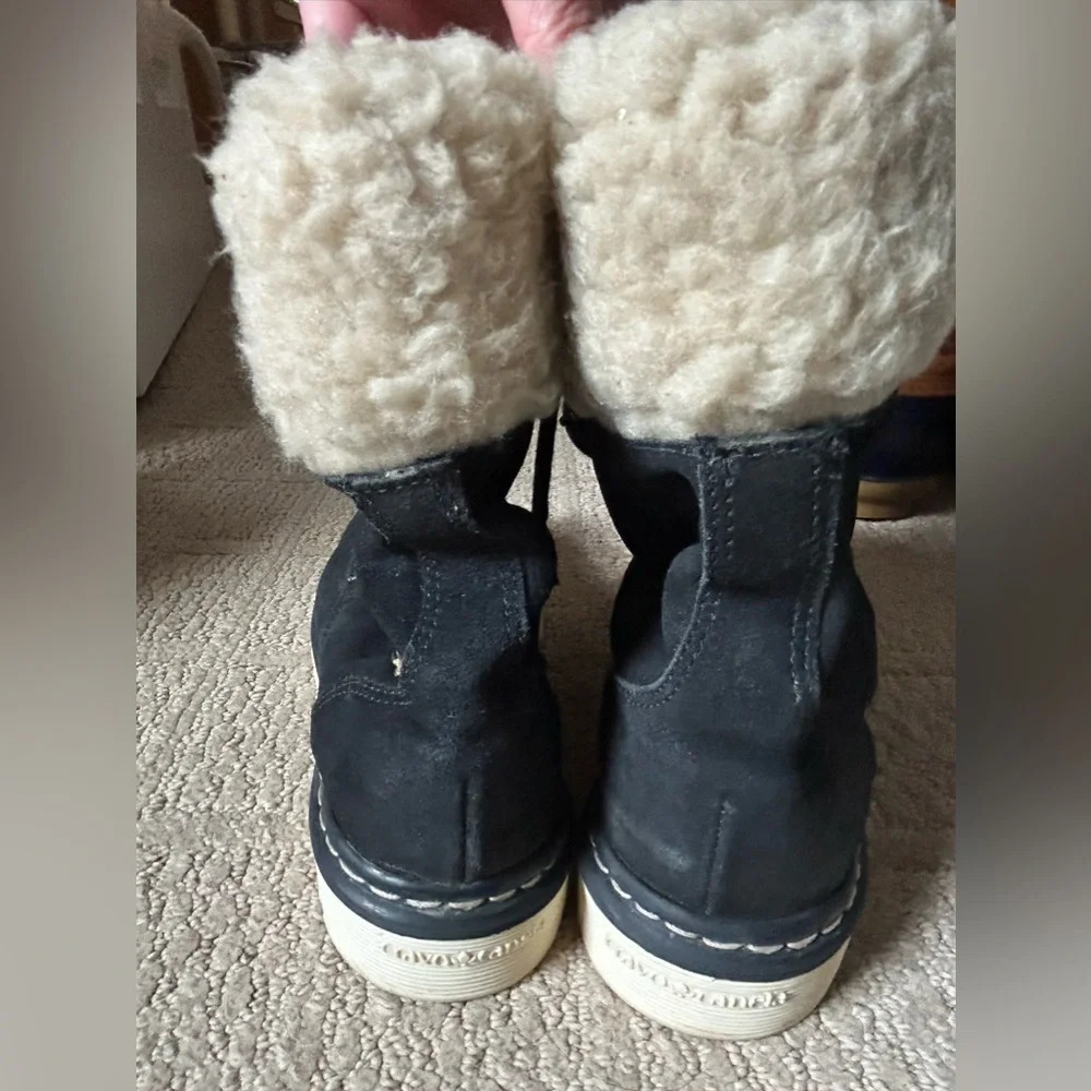 Cravo Canela black suede leather boots size 6.5 - Picture 5 of 9